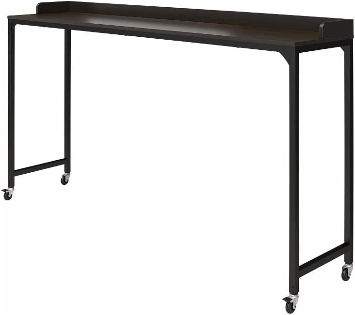 Photo 1 of Ameriwood Home Park Hill Adjustable Height Over-The-Bed Desk with Castors, Espresso
