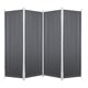 Photo 1 of 4 Panel Partition Room Dividers Grey Folding Privacy Screen Temporary Wall Divider Freestanding Room Separator
