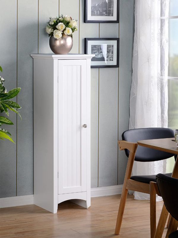 Photo 1 of American Furniture Classics OS Home and Office One Door Storage Kitchen Pantry, White
