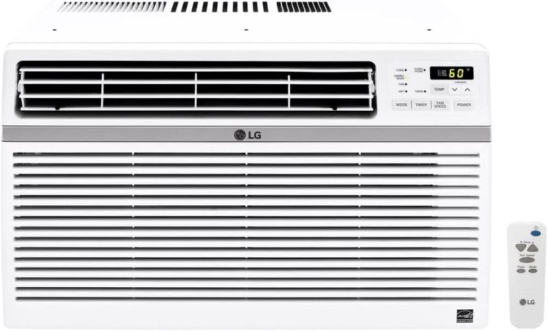 Photo 1 of LG 15,000 BTU Window Air Conditioner, Cools 800 Sq.Ft. (20' x 40' Room Size), Quiet Operation, Electronic Control with Remote, 3 Cooling & Fan Speeds, ENERGY STAR®, Auto Restart, 115V
