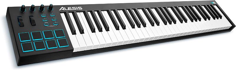 Photo 1 of Alesis V61 - 61 Key USB MIDI Keyboard Controller with 8 Backlit Pads, 4 Assignable Knobs and Buttons