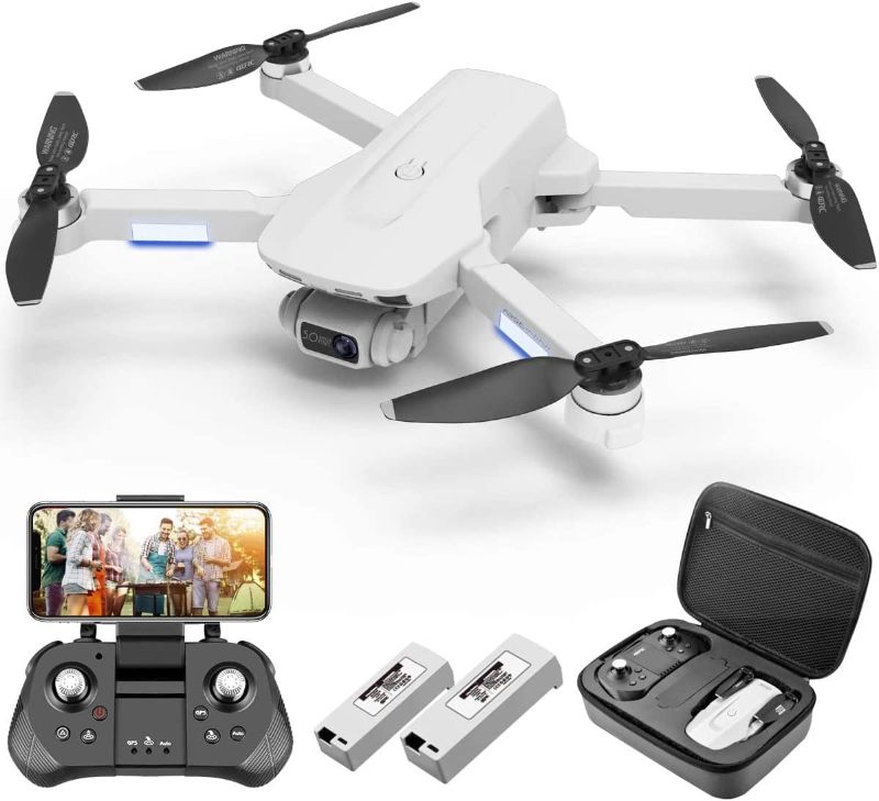 Photo 1 of 4DF8 GPS Drone with 4K Camera for Adults,5G FPV Live Video RC Quadcopter,Drone for adults beginners, with Brushless Motor,Auto Return Home, Follow Me,Waypoint Fly,2 Batteries,Carrying Case
