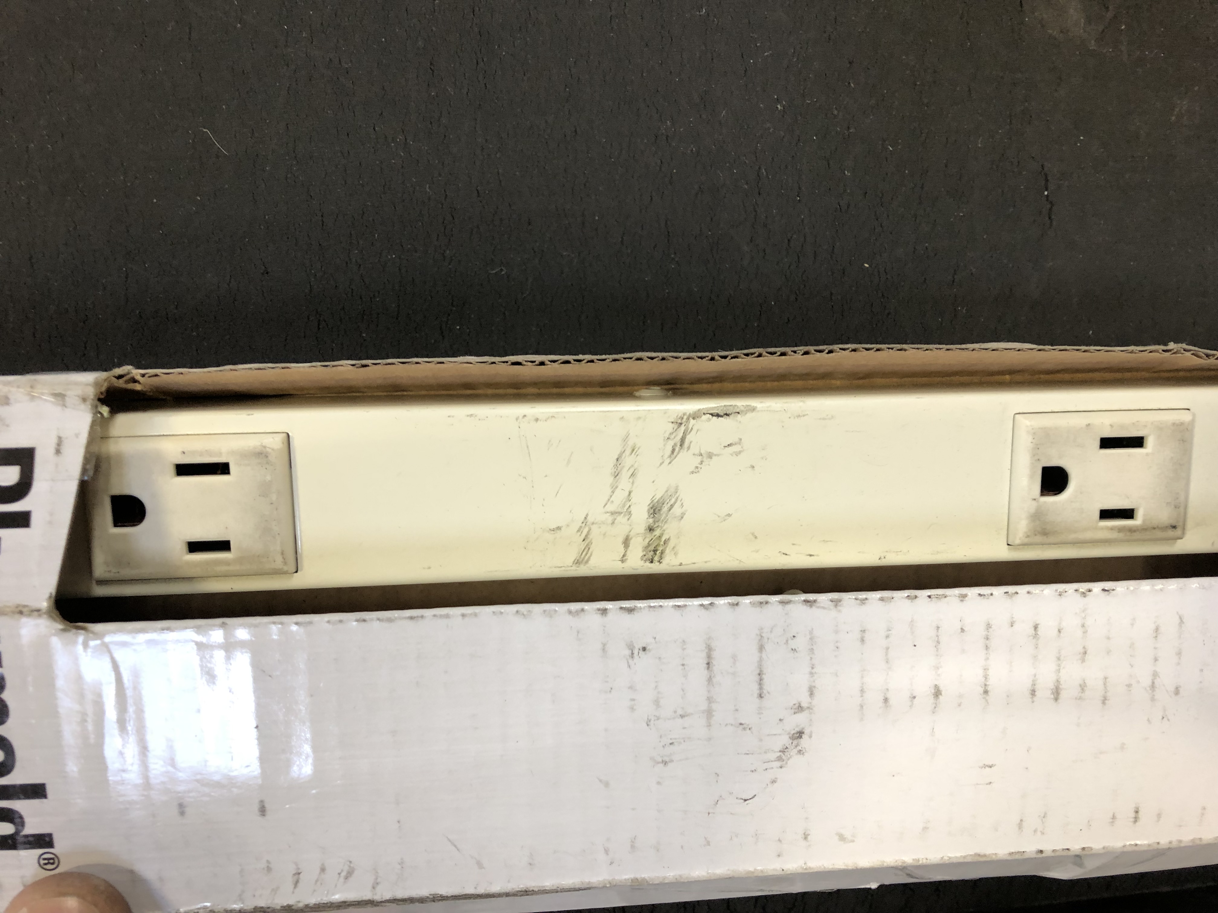 Photo 3 of Legrand PM48C Wiremold Multi Outlet Strip - Ivory
