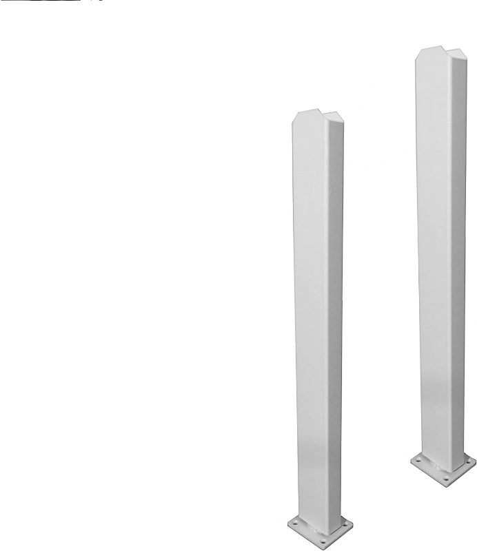 Photo 1 of Zippity Outdoor Products ZP19011 Surface Mounts Vinyl Fence, White  30"H x 3.25"W
