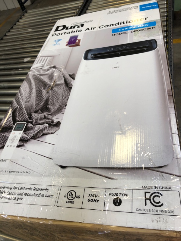 Photo 2 of DuraComfort Smart Portable Air Conditioners, 12000 BTU(Ashrae) /8150 BTU (SACC) Quiet AC Unit, Built-in Dehumidifier and Fan Modes, Mobile App, Cools up to 450 Sq. Ft, White ----parts only ---
