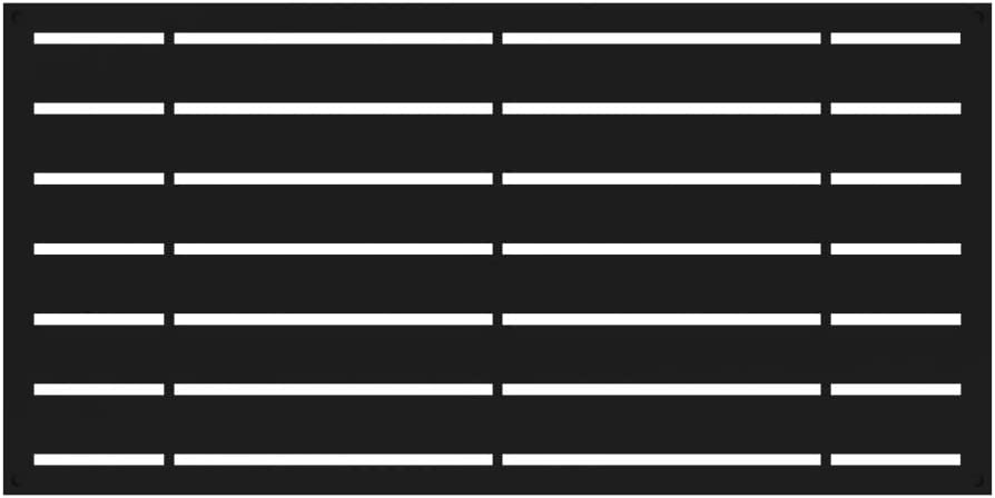 Photo 1 of Barrette Outdoor Living 73042822, Black Decorative Screen Panel 2X4-Boardwalk
