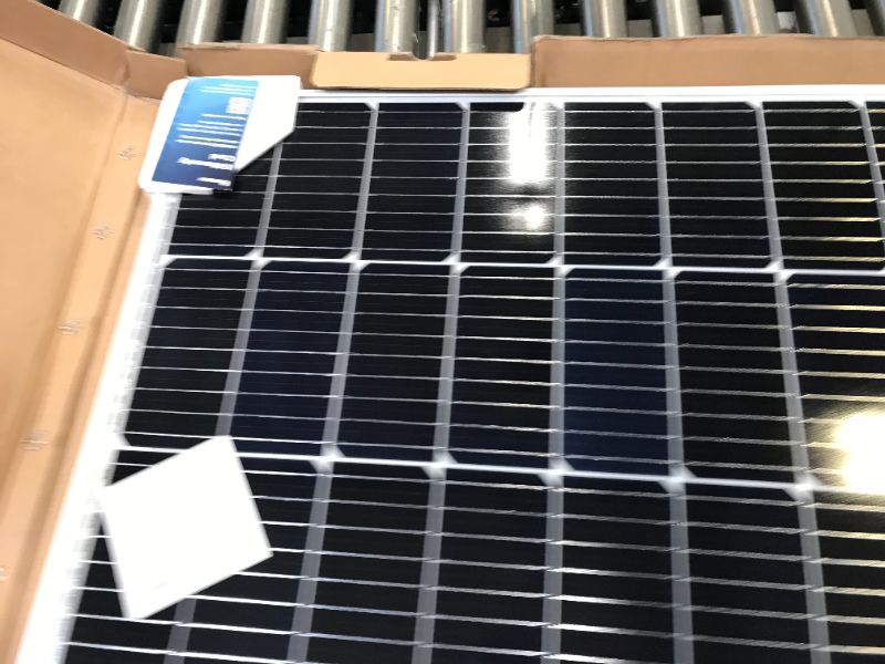 Photo 4 of Renogy Solar Panel 100 Watt 12 Volt, High-Efficiency Monocrystalline PV Module Power Charger for RV Marine Rooftop Farm Battery and Other Off-Grid Applications, RNG-100D-SS, Single 100W
