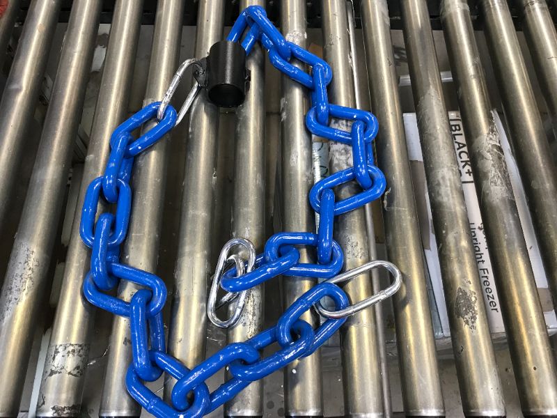 Photo 1 of blue chains 2 pcs with link hooks 