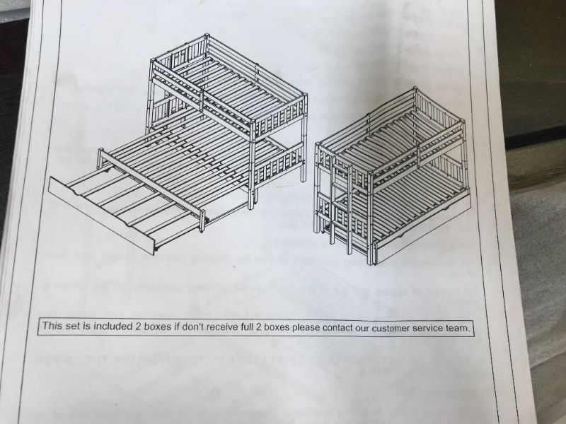 Photo 1 of (BOX NUMBER 1 OF 2 MISSING BOX NUMBER 2 OF 2)twin bunk bed with trundle 