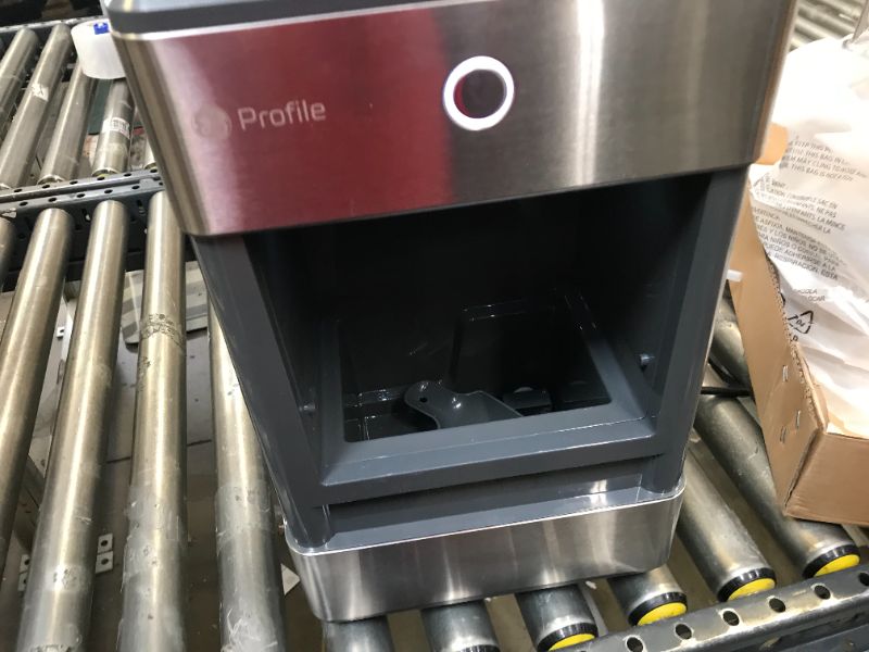 Photo 5 of GE Profile Opal | Countertop Nugget Ice Maker with Side Tank | Portable Ice Machine Makes up to 24 lbs. of Ice Per Day | Stainless Steel Finish
