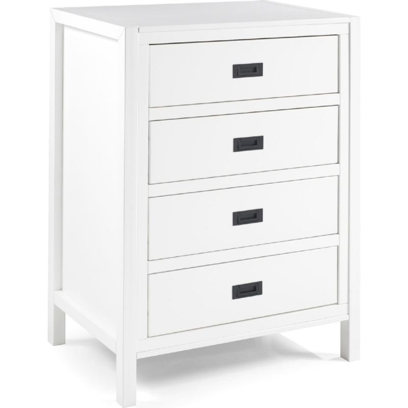 Photo 1 of  40" Classic Solid Wood 4 in Drawer Chest in White