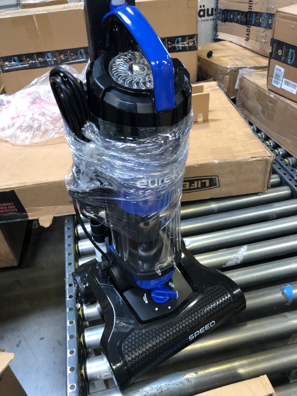 Photo 2 of eureka NEU182A PowerSpeed Bagless Upright Vacuum Cleaner, Lite, Blue
