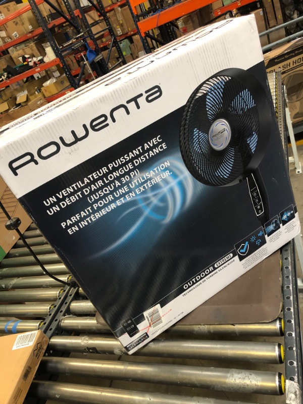 Photo 2 of Rowenta Outdoor Extreme Fan, Portable and Weather Resistant, Black
