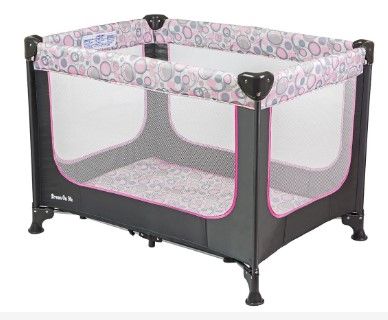 Photo 1 of Dream On Me Zodiak Portable Play Yard, Grey/Pink