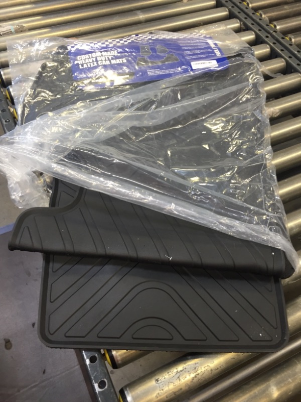 Photo 2 of 2020-2022 Tesla Model Y All-Weather Floor Mats | Precise Fit | Heavy Duty | Front & Rear Waterproof Liners (1st & 2nd Row, Black)
