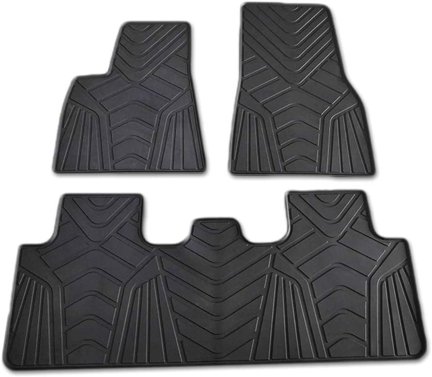 Photo 1 of 2020-2022 Tesla Model Y All-Weather Floor Mats | Precise Fit | Heavy Duty | Front & Rear Waterproof Liners (1st & 2nd Row, Black)
