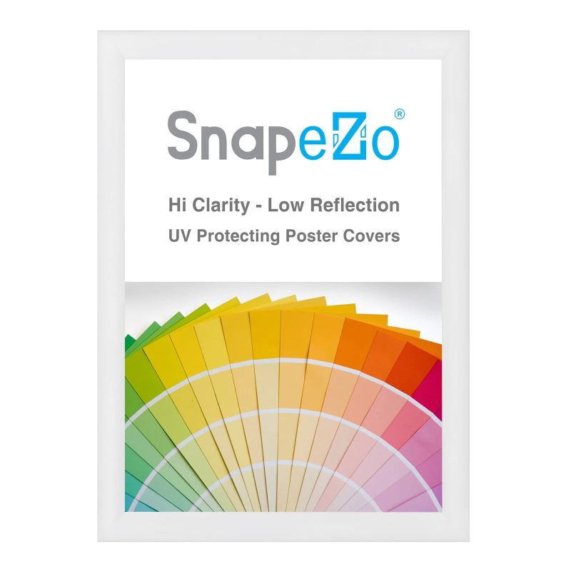 Photo 1 of 29x40 White SnapeZo® Snap Frame - 1.2" Profile
