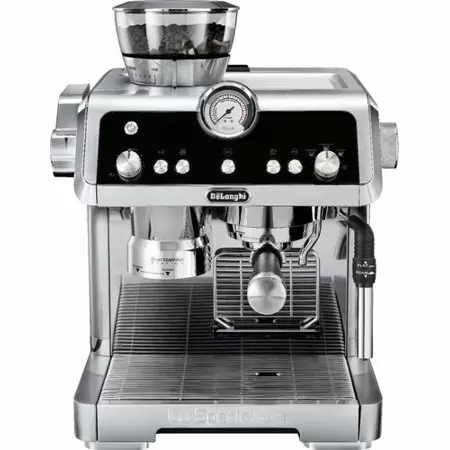 Photo 1 of De'Longhi EC9335R La Specialista Espresso Machine with Sensor Grinder, Dual Heating System, Advanced Latte System & Hot Water Spout for Americano Coffee or Tea, Stainless Steel, Black