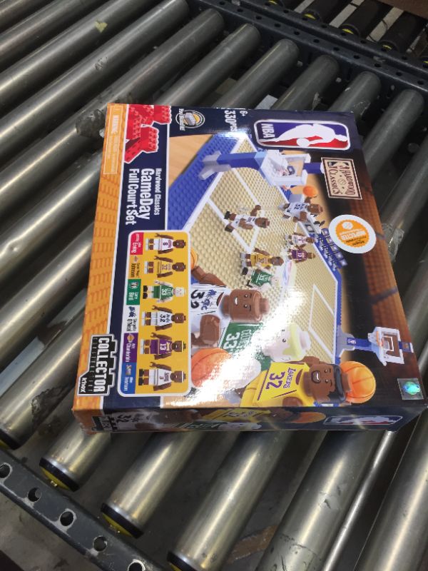 Photo 2 of Basic Fun KNEX NBA - Gameday Full Court Set - Hardwood Classics Edition Building Set-Lakers-Great Gift for Boys & Dad-Featuring Shaquille O'Neal-12.5" x 33" x 6"–Build and Play All Day!
