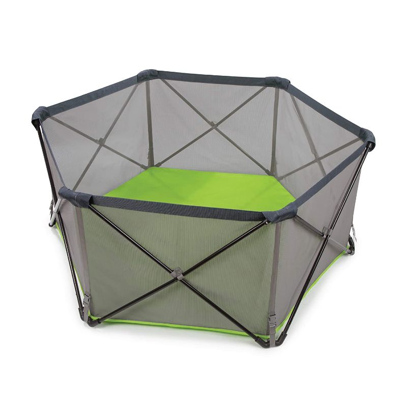 Photo 1 of Summer Pop ‘n Play Portable Playard, Green - Lightweight Play Pen for Indoor and Outdoor Use - Portable Playard with Fast, Easy and Compact Fold
