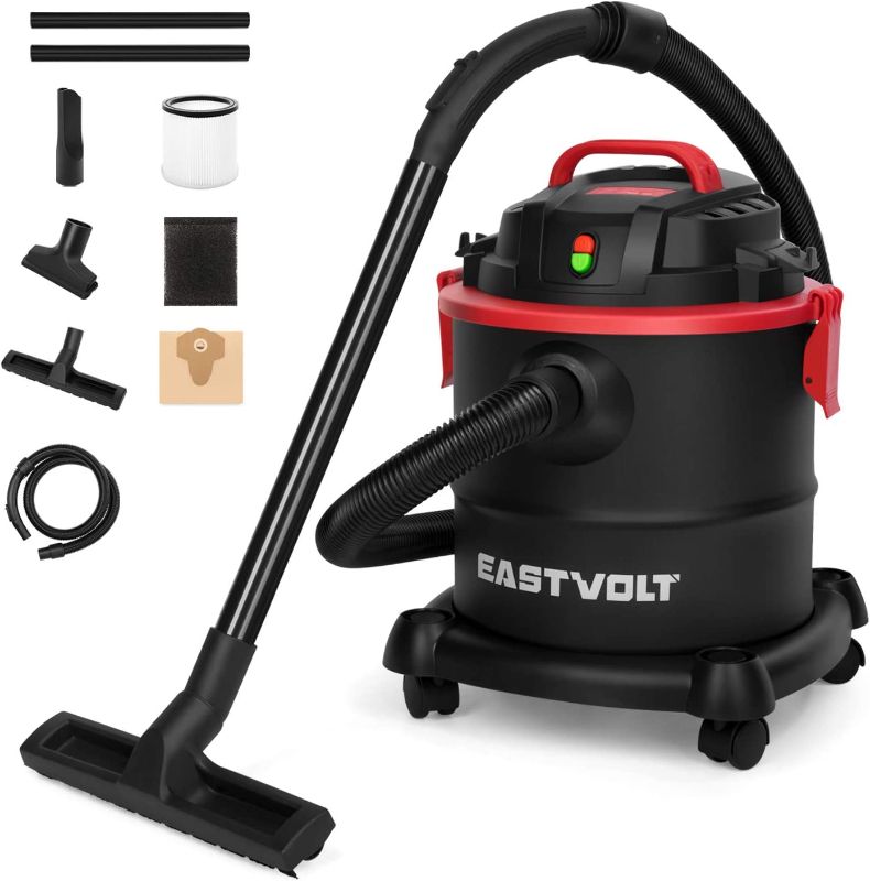 Photo 1 of Eastvolt Wet Dry Vacuum Cleaner, 5 Gallon 5.5 Peak HP 3 in 1 Blower, Hepa Filtra
