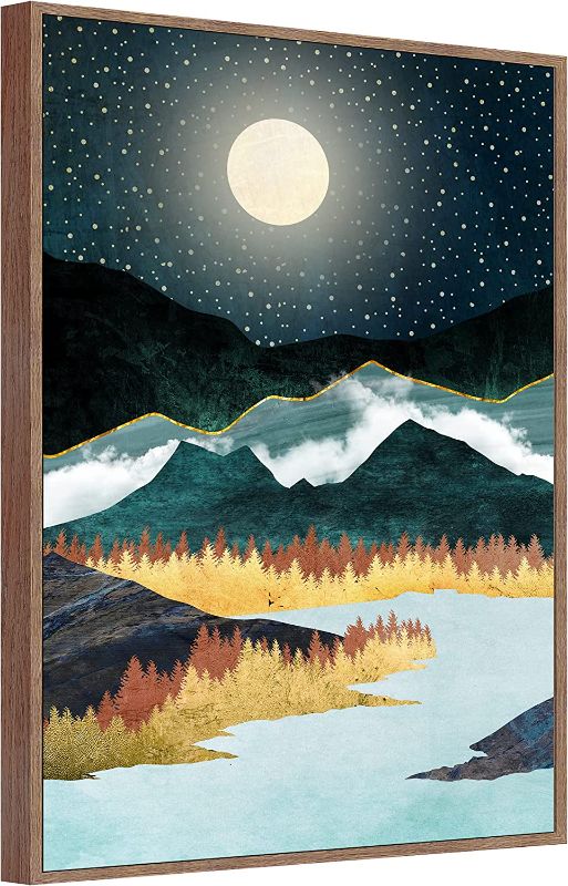 Photo 1 of GENTLE DEER Wall Art Framed Canvas Nordic Style Sun Moon Artwork Decoration Abstract Mountain Nature Scenery Wall Decor Artwork for Walls Hang in Living Room
(16X24)