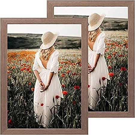 Photo 1 of ARTWIND Wooden 18x24 Poster Frames Set of 2,Brown,Wall Mounting