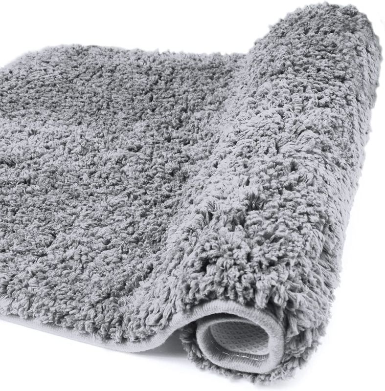 Photo 1 of BATHROOM RUGS BATH NON-SLIP DOOR MATS ABSORBENT CARPET GREY (23.6X35.4IN)