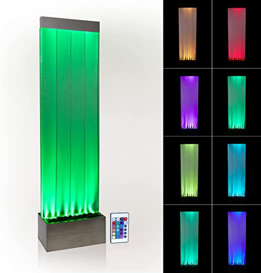 Photo 1 of Alpine Corporation MLT134SL Alpine 72" H Indoor Bubble Wall Color-Changing LED Lights and Remote, Silver Fountain, Multicolor
box  2 of 2