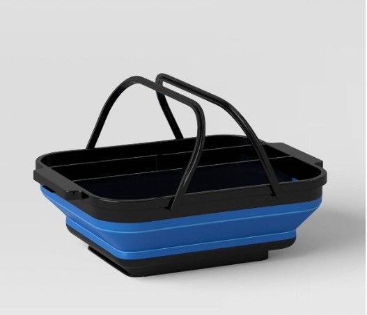 Photo 1 of Collapsible Caddy Blue Dolphin - Room Essentials™

