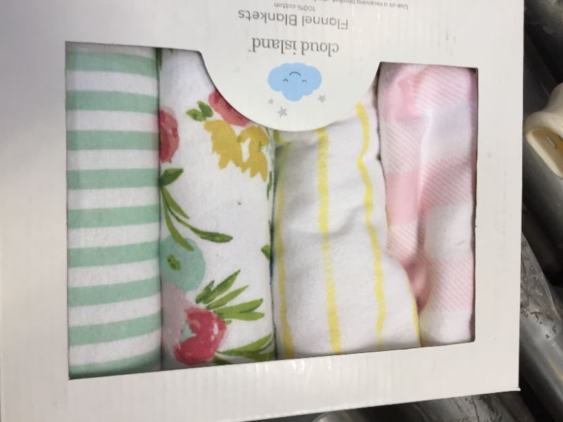 Photo 2 of Flannel Baby Blankets Floral Fields 4pk - Cloud Island™

