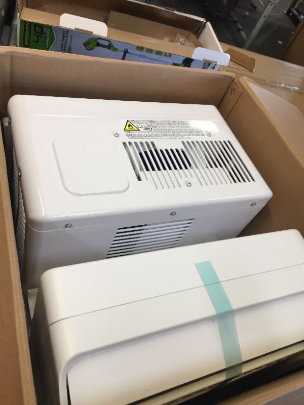 Photo 1 of Midea 8,000 BTU U-Shaped Smart Inverter Window Air Conditioner–Cools up to 350 Sq. Ft., Ultra Quiet with Open Window Flexibility, Works with Alexa/Google Assistant, 35% Energy Savings, Remote Control
