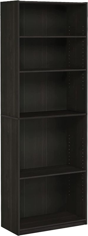 Photo 1 of FURINNO JAYA Simply Home 5-Shelf Bookcase, 5-Tier, Espresso
