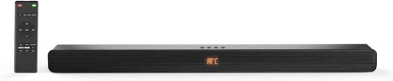 Photo 1 of SoundBars, 100W Bluetooth TV Speaker with 3D Sound, Deep Bass, HiFi, Dynamic Audio, Slim Sound Bar Works with Smart/4K TV/HDMI ARC/CEC Remote/Optical/AUX/PC/Wall Mounted Speaker-110dB
