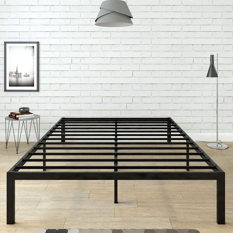 Photo 1 of CASTLEBEDS 14 Inch Heavy Duty Metal Platform Bed Frame with Storage and Steel Slat Support - Mattress Foundation - No Box Spring Needed. Headboard Attachment Slots Provided, Queen AMBEE21
