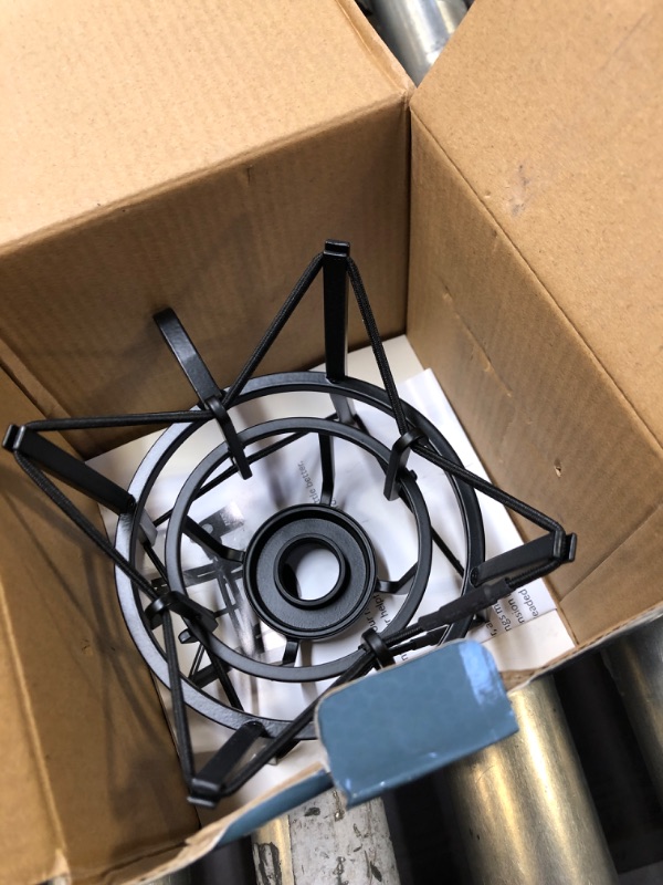 Photo 1 of LyxPro MKS1-B Condenser Spider Microphone Shockmount, Anti Vibration and Isolation - Black
