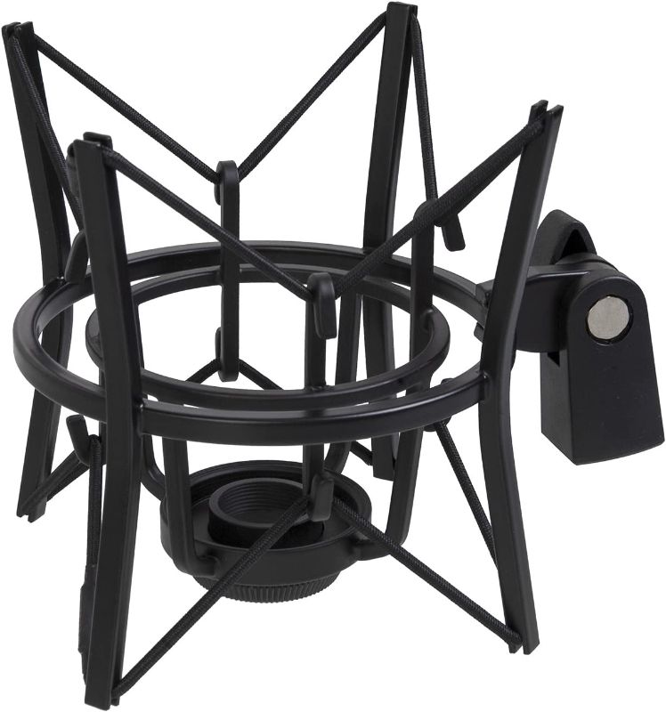 Photo 1 of LyxPro MKS1-B Condenser Spider Microphone Shockmount, Anti Vibration and Isolation - Black
