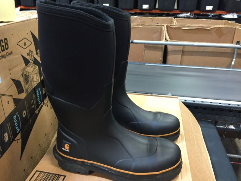 Photo 1 of Carhartt Men's 15" Waterproof Rubber Pull-on Nano Safety Toe Cmv1451 Knee High Boot --- MENS SIZE 10