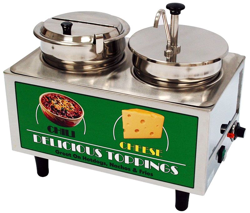 Photo 1 of Chili &amp; Cheese Warmer with 1 Ladle &amp; 1 Stainless Steel Pump