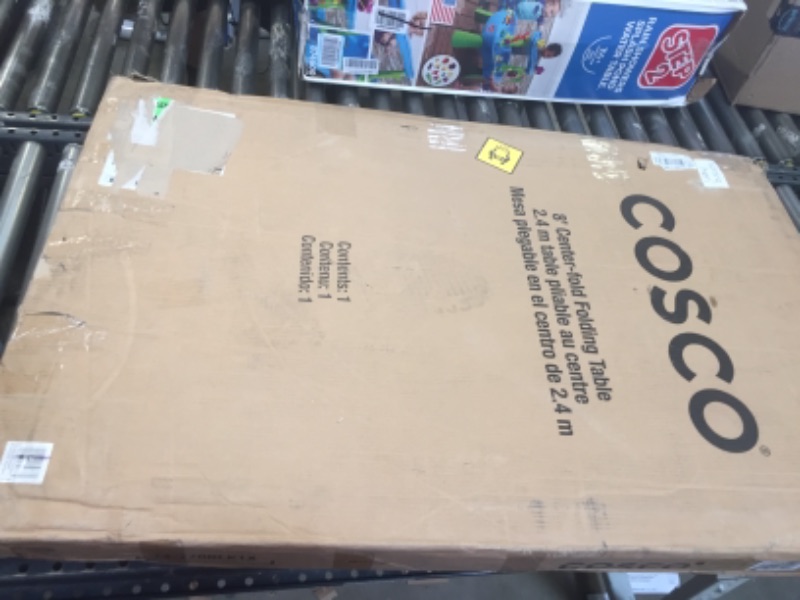 Photo 2 of COSCO Deluxe 8 foot x 30 inch Fold-in-Half Blow Molded Folding Table