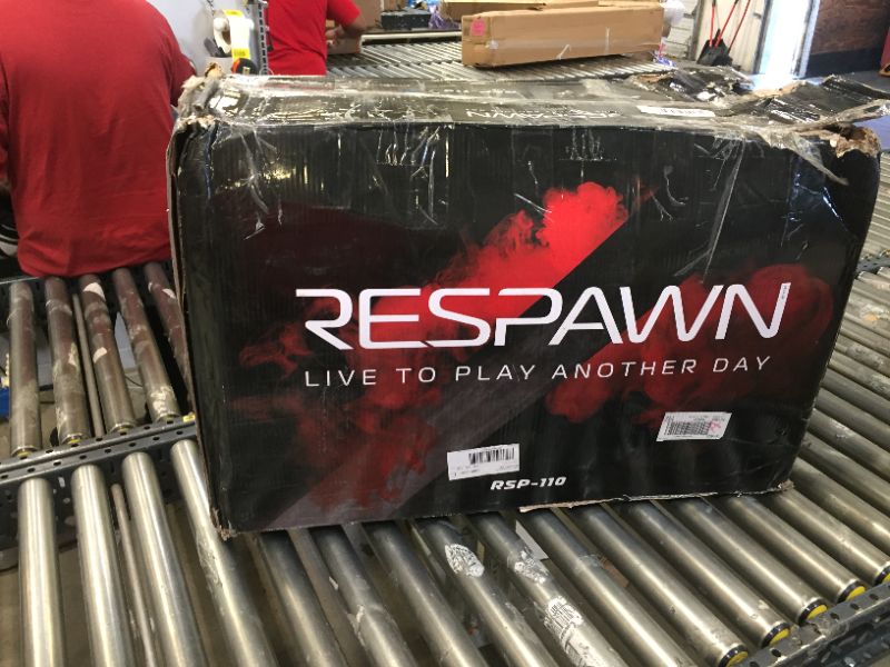 Photo 4 of Respawn 110 Racing-Style Bonded Leather Gaming Chair, Red/Black