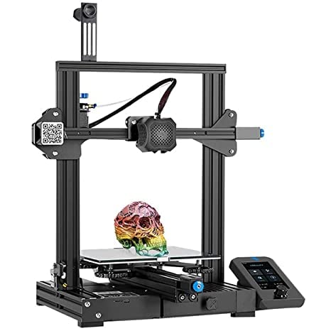 Photo 1 of Official Creality Ender 3 V2 Neo 3D Printer with CR Touch Auto Leveling Kit PC Spring Steel Platform Full-Metal Extruder, 95% Pre-Installed 3D Printers with Resume Printing and Model Preview Function **UNABLE TO PROPERLY TEST, MISSING CORDS** 
