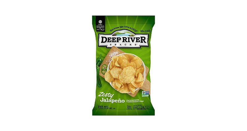 Photo 1 of 12 CT Deep River Snacks Kettle Chips, Zesty Jalapeno, 5 Ounce BEST BY 5/23/22
