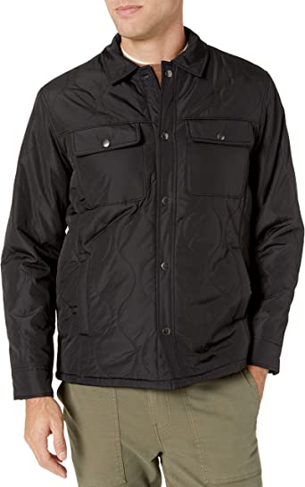 Photo 1 of Amazon Essentials Men's Quilted Shirt Jacket - SIZE MEDIUM
