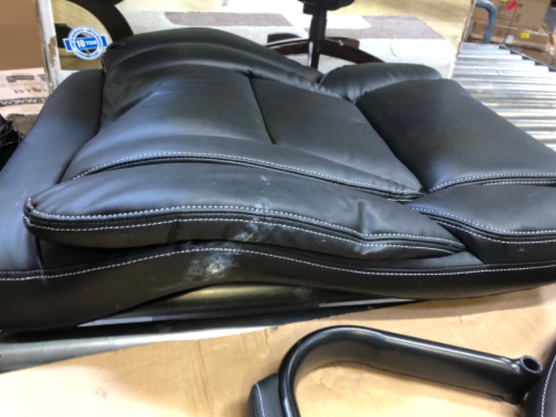 Photo 1 of La-Z-Boy Bradley Faux Leather Executive Chair, Black
