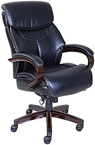 Photo 1 of La-Z-Boy Bradley Faux Leather Executive Chair, Black
