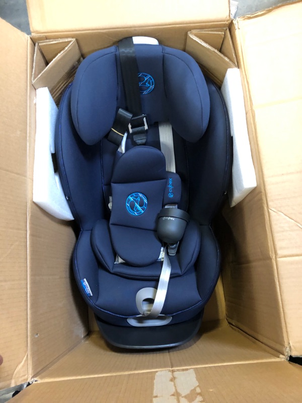 Photo 4 of CYBEX Sirona S with SensorSafe, Convertible Car Seat, 360° Rotating Seat, Rear-Facing or Forward-Facing Car Seat, Easy Installation, SensorSafe Chest Clip, Instant Safety Alerts, Premium Black
