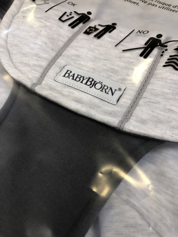Photo 3 of BabyBjörn Bouncer Balance Soft, Cotton/Jersey, Dark Gray/Gray (005084US)
