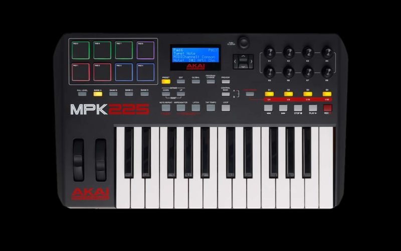 Photo 1 of Akai MPK 225 Midi Keyboard and Pad Controller
