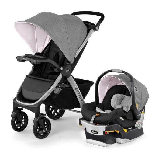 Photo 1 of Chicco Bravo Trio Travel System Stroller w/ KeyFit 30 Infant Car Seat Ava NEW
